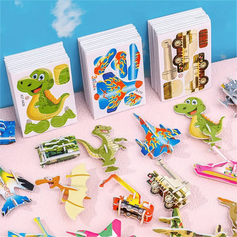 A colorful 2025 educational 3D cartoon puzzle toy for kids by Arenzza, featuring vibrant, interlocking puzzle pieces for learning and play.