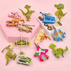 Colorful 2025 Educational 3D Cartoon Puzzle by Arenzza featuring vibrant 3D cartoon pieces for kids' learning and play.