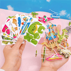 Colorful 2025 Educational 3D Cartoon Puzzle toy for kids by Arenzza, featuring vibrant cartoon characters and engaging design.