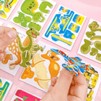 Arenzza 2025 Educational 3D Cartoon Puzzle toy for kids, featuring colorful 3D cartoon characters and puzzle pieces.