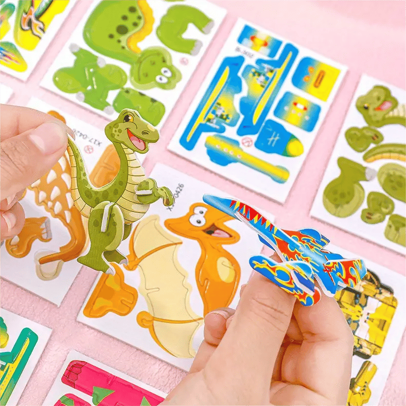 Arenzza 2025 Educational 3D Cartoon Puzzle toy for kids, featuring colorful 3D cartoon characters and puzzle pieces.
