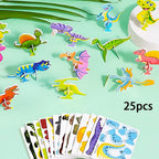 Colorful 2025 Educational 3D Cartoon Puzzle by Arenzza, engaging toys for kids and gifts, with vibrant cartoon characters and puzzle pieces.