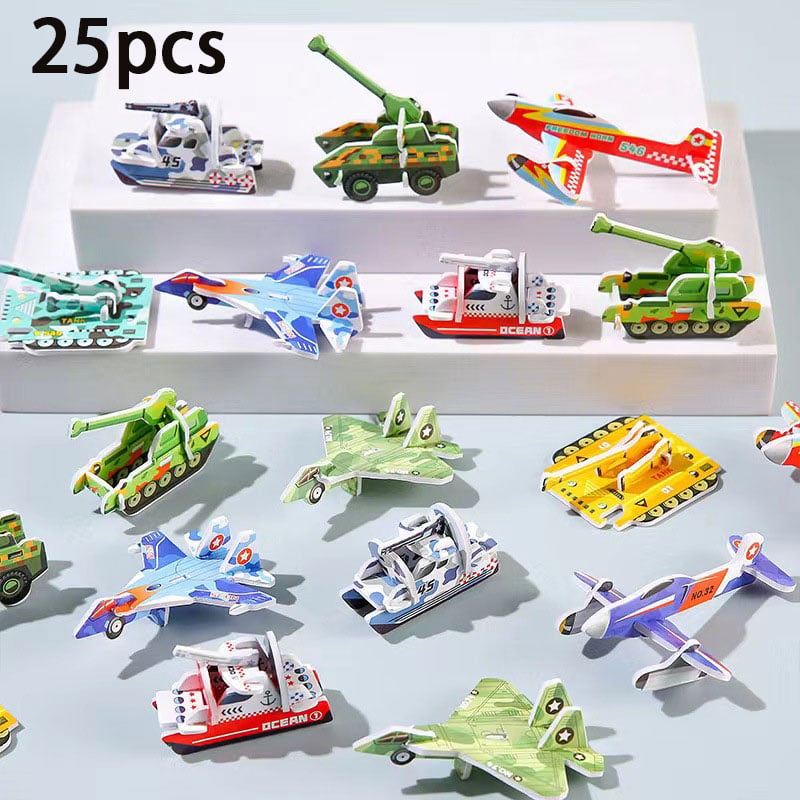 Colorful 2025 Educational 3D Cartoon Puzzle by Arenzza, featuring vibrant toy pieces designed for kids' learning and play.
