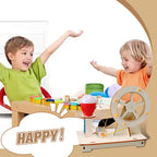 Colorful handmade DIY technology toy by Arenzza featuring creative shapes and parts for kids' fun and educational play.