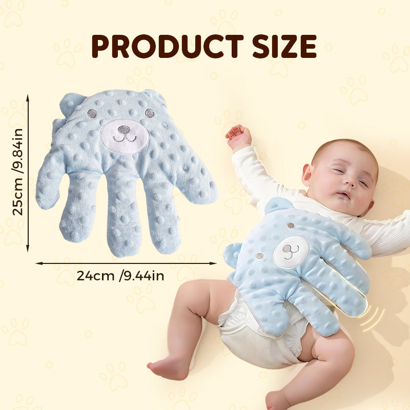 Aarenza Smart Soothing Baby Sleep Palm toy with soft fabric and gentle design, ideal for calming infants and promoting sleep.