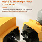 Arenzza magnetic transform engineering toy car assembled with colorful magnetic pieces for kids' creative play.