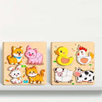 Arenzza educational wooden 3D puzzle toy for kids, featuring colorful interlocking pieces and a creative, playful design.