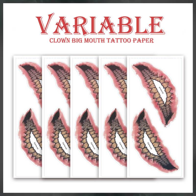 Arenzza Halloween prank makeup temporary tattoo with spooky designs for kids, perfect for Halloween costumes and dress-up fun.