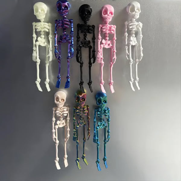 3D printed vintage skeleton magnetic figurine from Arenzza, featuring a detailed skeleton design perfect for toys, kids, and gifts.