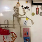 3D printed vintage skeleton magnetic figurine by Arenzza, toy and gift for kids, showcasing a detailed skeleton design with magnetic parts.