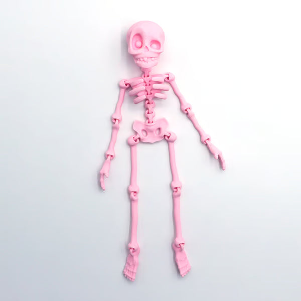 A 3D printed vintage skeleton magnetic figurine by Arenzza, featuring a detailed skeleton design suitable for toys or gifts.