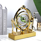 Arenzza celestial orbit perpetual motion pendulum toy with rotating celestial spheres, decorative home rotary ornament.