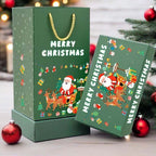 Aarenza folding bouncing Christmas gift box toy for kids, featuring colorful holiday design and playful bouncing mechanism.