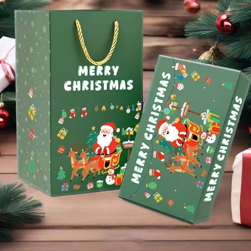 Aarenza unique folding bouncing Christmas gift box toy for kids, featuring festive holiday design and playful bouncing mechanism.