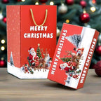 Arenzza folding bouncing Christmas gift box toy for kids, featuring a festive holiday design and unique bouncing, folding mechanism.
