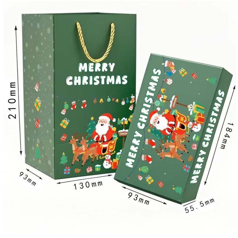 Arenzza folding bouncing Christmas gift box toy for kids, featuring a festive holiday design with bright colors and playful shape.