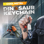 Arenzza aluminum alloy dinosaur charm paired with a hand-woven bracelet, perfect as a kids' toy or gift accessory.