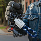 Arenzza aluminum alloy dinosaur charm paired with a hand-woven bracelet, ideal as a kids' toy or gift accessory.