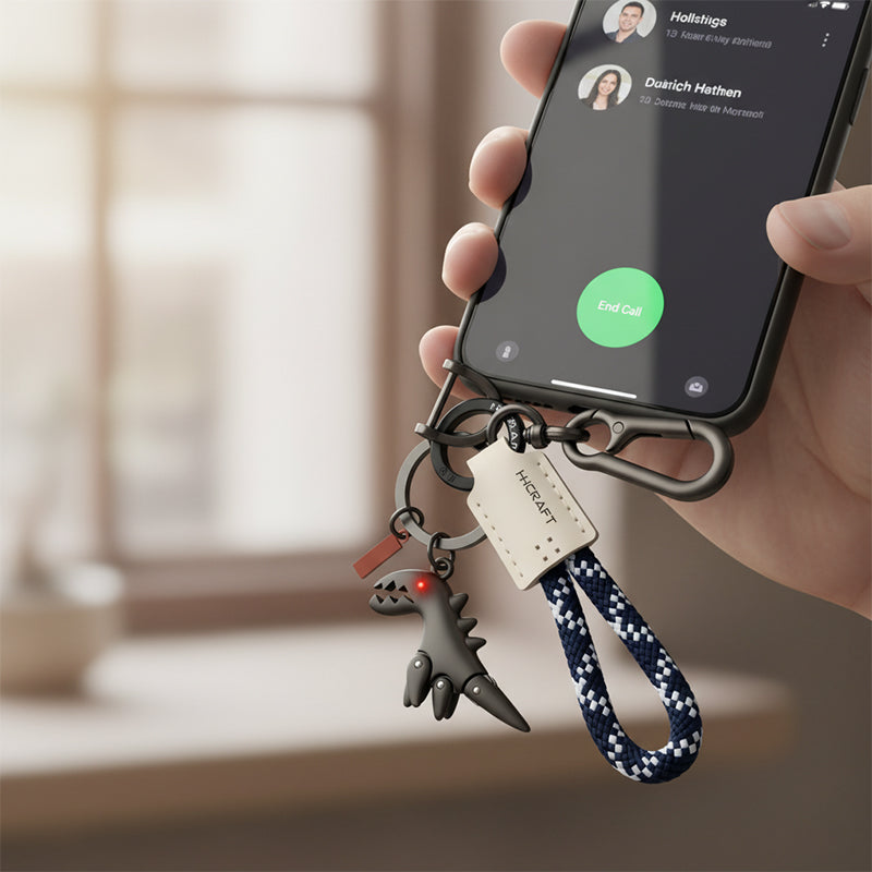 Arenzza aluminum alloy dinosaur charm paired with a hand-woven bracelet, suitable as a kids' toy or gift accessory.