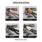Arenzza aluminum alloy dinosaur charm paired with a hand-woven bracelet, colorful and playful jewelry for kids and gifts.