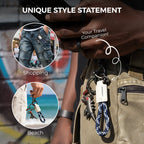 Arenzza aluminum alloy dinosaur charm paired with a hand-woven bracelet, suitable as a kids' toy or gift accessory.