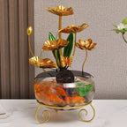 Arenzza luxury aquarium-shaped lotus ornament toy, colorful and creative decorative piece for kids and gifts.