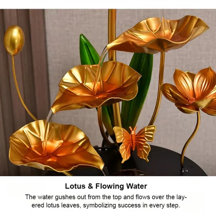 Arenzza luxury aquarium-shaped toy ornament with lotus design, suitable for kids and gift decoration, creative and decorative.