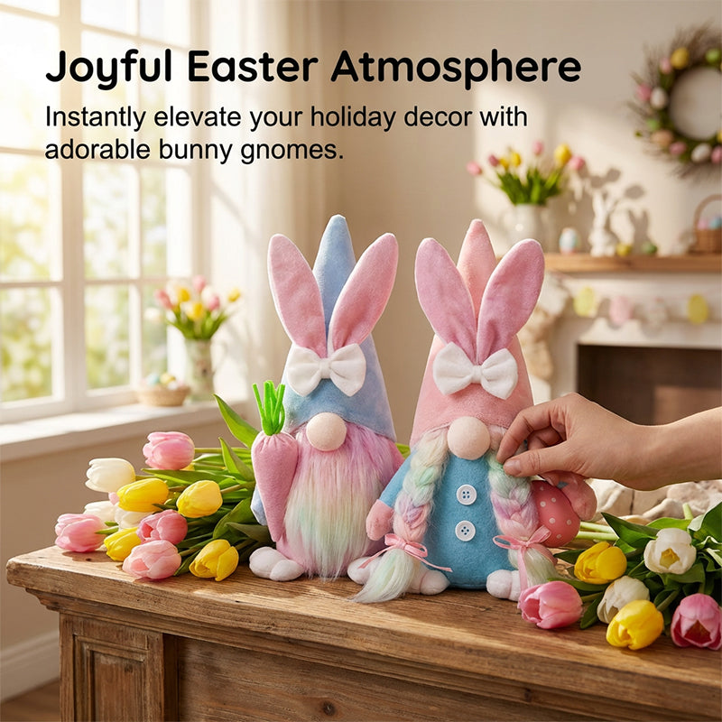 Faceless bunny doll for Easter decor by Arenzza, soft plush toy with a cute bunny face, ideal for children's gifts and seasonal decorations.