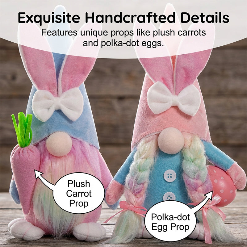 Faceless bunny doll by Arenzza, Easter-themed plush toy for kids and decor, featuring soft fabric and adorable bunny shape.