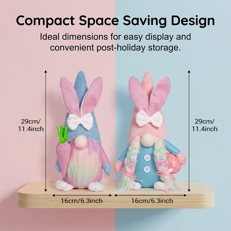 Faceless bunny doll for Easter decor by Arenzza, soft plush toy with bunny features, perfect for kids' Easter gifts and decorations.