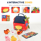 Interactive plush farm house toy set for kids by Arenzza, featuring soft farm-themed plush animals and accessories for imaginative play.
