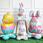 A giant 3D standing bunny balloon by Arenzza, perfect for Easter celebrations, with a festive and cheerful design.