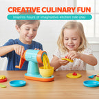 Arenzza kids clay noodle maker playset with colorful tools and clay for creative fun and imaginative play.