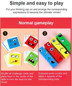 Arenzza 5D puzzle toy featuring colorful educational faces changing family game for kids and family fun.