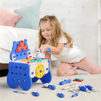 Arenzza 60-piece kids pretend repair tool set with toy screwdrivers, wrenches, and accessories for children’s play and gifts