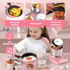 Arenzza children's mini kitchen toy set with 22 cooking accessories, perfect for kids' imaginative play and gift-giving.