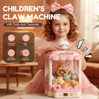 Arenzza children's claw machine toy with colorful dolls and capsules, featuring a playful animal claw design for kids.