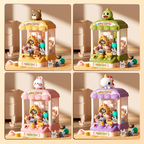 Arenzza children's claw machine toy with colorful dolls and capsules, designed for kids' play and gift-giving.
