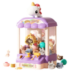 Arenzza children's toy claw machine with plush dolls and capsules, featuring bright colors and playful design for kids and gifts.