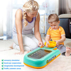 Arenzza new driving steering wheel toy for kids, featuring colorful buttons and realistic steering wheel design.