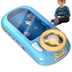 Arenzza driving steering wheel toy for kids, featuring colorful buttons and realistic steering wheel design for role play fun.