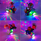 Arenzza stunt spin dance tricycle electric toy for kids with sound, music, and lights, perfect for active play and fun.