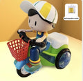 Arenzza stunt spin dance tricycle electric toy for kids with sound, music, and colorful lights, perfect for active play and fun.