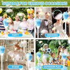 Arenzza automatic handheld bubble machine for kids with one-touch operation, producing rich bubbles, portable toy for children.
