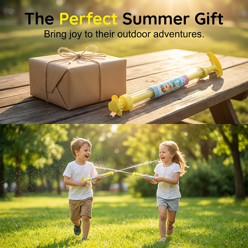 Bright rainbow LED water pistol by Arenzza, colorful toy for kids, featuring vibrant rainbow design and light effects for summer fun.