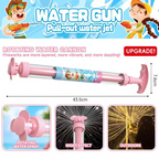 Bright rainbow LED water pistol by Arenzza, a colorful toy for kids featuring vibrant rainbow lights for summer outdoor fun.