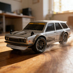 Arenzza 1:24 scale RC drift car with LED lights, detailed toy car for kids and remote control racing fun.