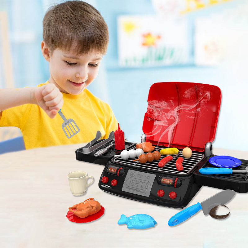 Arenzza MagicMeals Kids Sensory Kitchen toy set with colorful play food and utensils for imaginative kids' play.