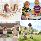 Arenzza MagicMeals Kids Sensory Kitchen toy set with colorful plastic kitchen accessories and utensils for children.