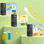 A children's logic key toy set by Arenzza featuring colorful lock and key pieces for educational play for ages 2-6.